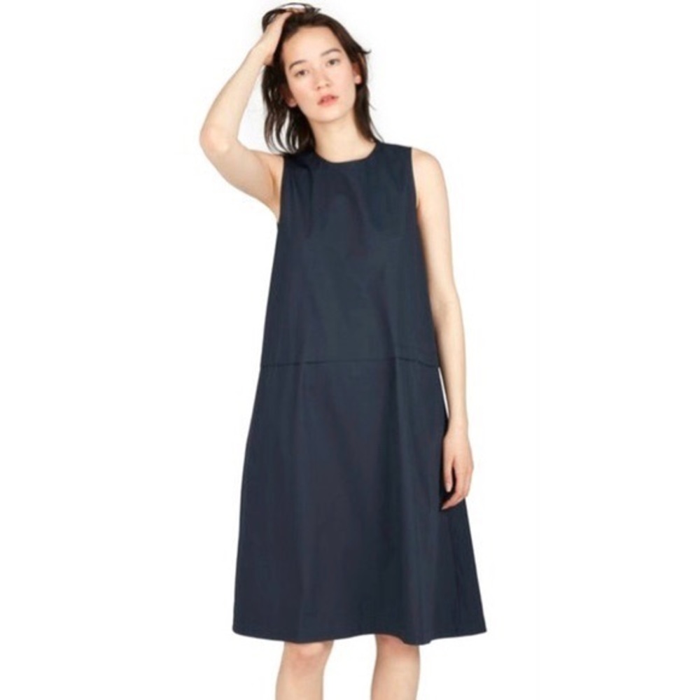 Everlane clean cotton midi dress 0